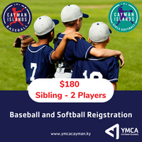 2025 Baseball / Softball Registration Fee - (Sibling discount 2 children)